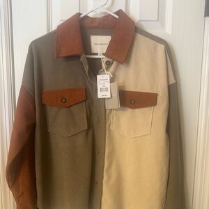 Thread & Supply Women’s Colorblock Shacket/ Button Up